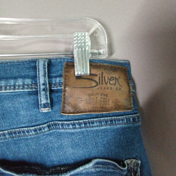 Silver Jeans Mens 34x32 Blue Grayson Relaxed Straight Stretch - Picture 10 of 12